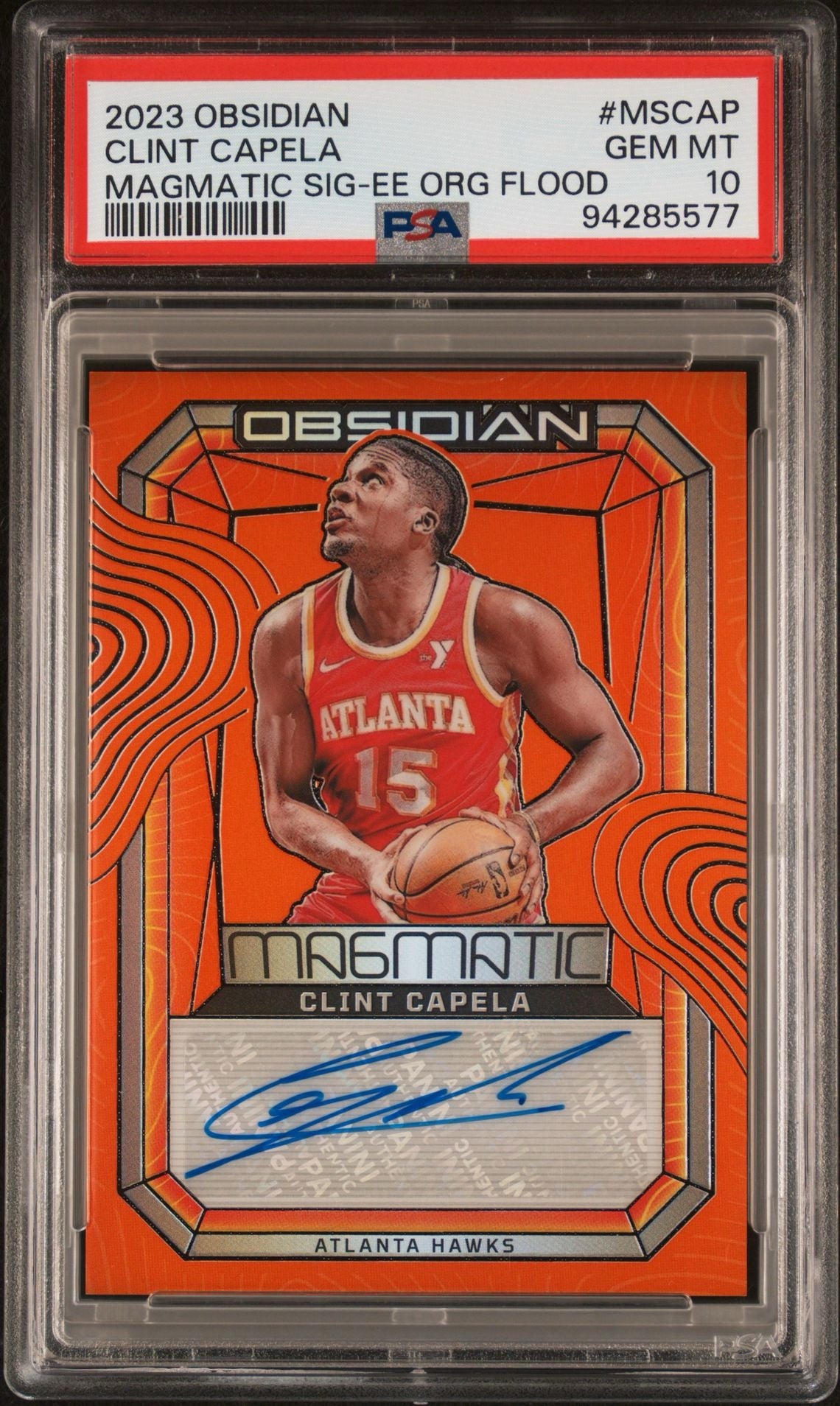 2023 OBSIDIAN CLINT CAPELA MAGMATIC SIG-EE ORG FLOOD PSA 10
