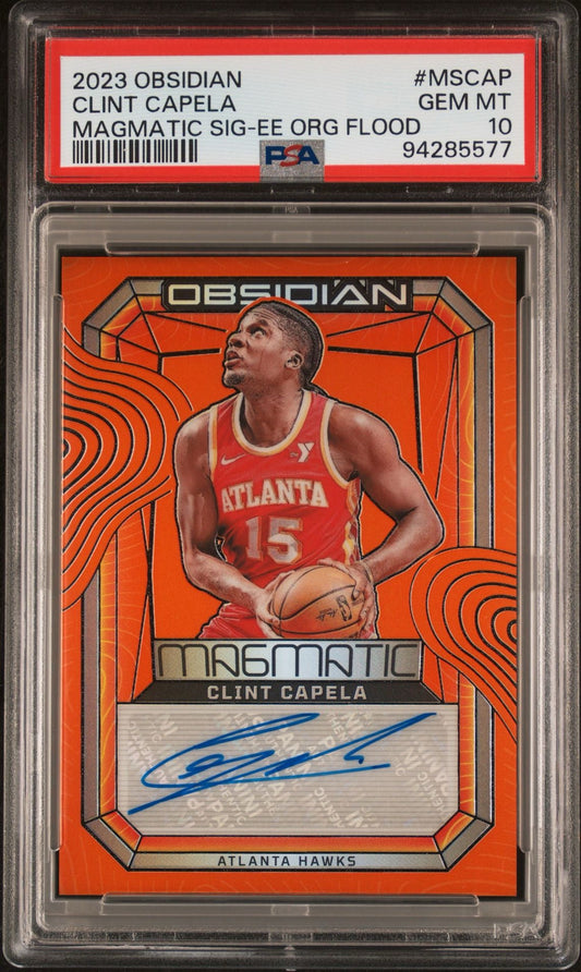 2023 OBSIDIAN CLINT CAPELA MAGMATIC SIG-EE ORG FLOOD PSA 10