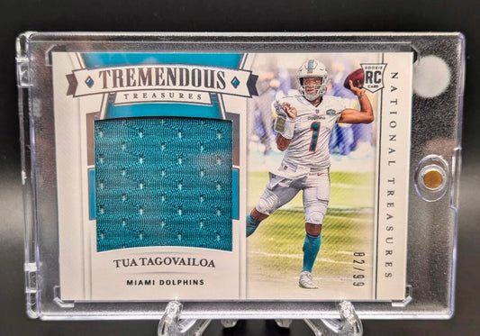 2020 National Treasures Tua Tagavailoa Tremendous RC Patch /99 Rookie TTR-TT