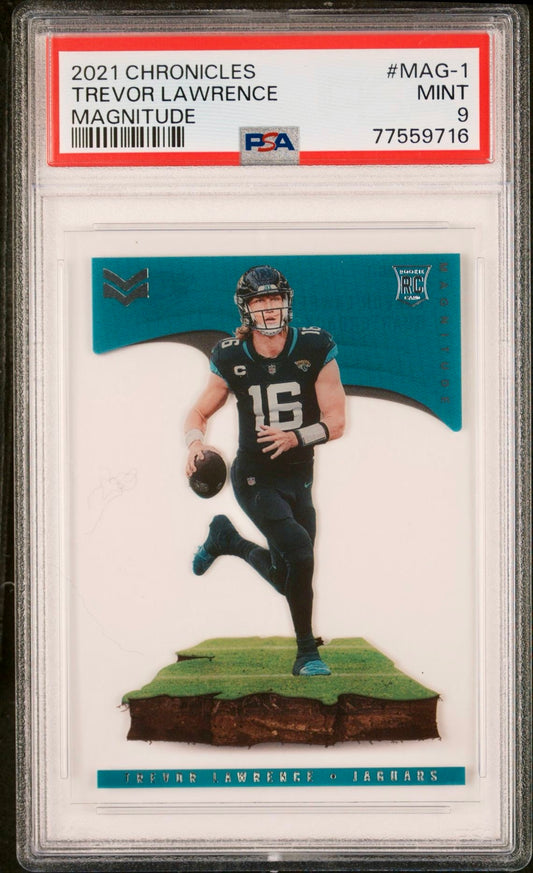 2021 CHRONICLES TREVOR LAWRENCE MAGNITUDE PSA 9