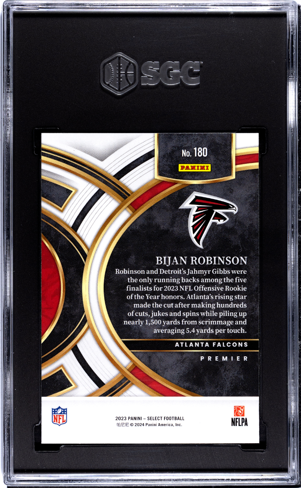 SGC 2023 PANINI SELECT #180 BIJAN ROBINSON SGC 9