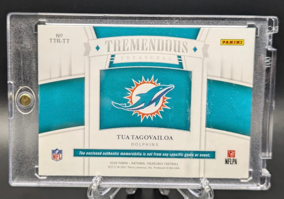 2020 National Treasures Tua Tagavailoa Tremendous RC Patch /99 Rookie TTR-TT