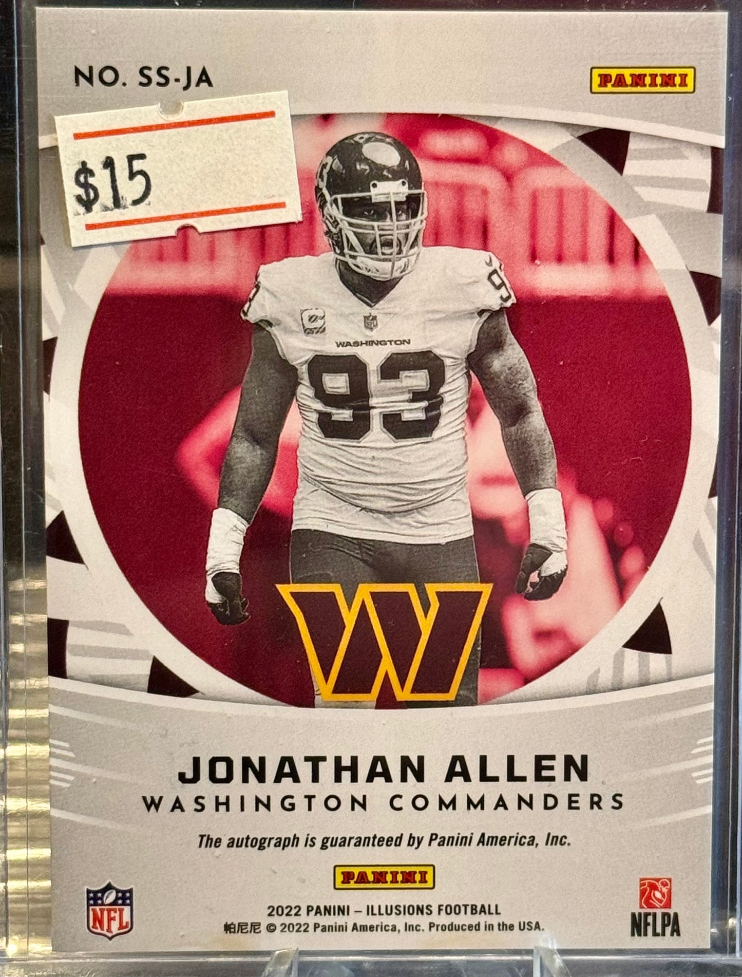 2022 Illusions Superlatives /199 Jonathan Allen #SS-JA Auto Commanders