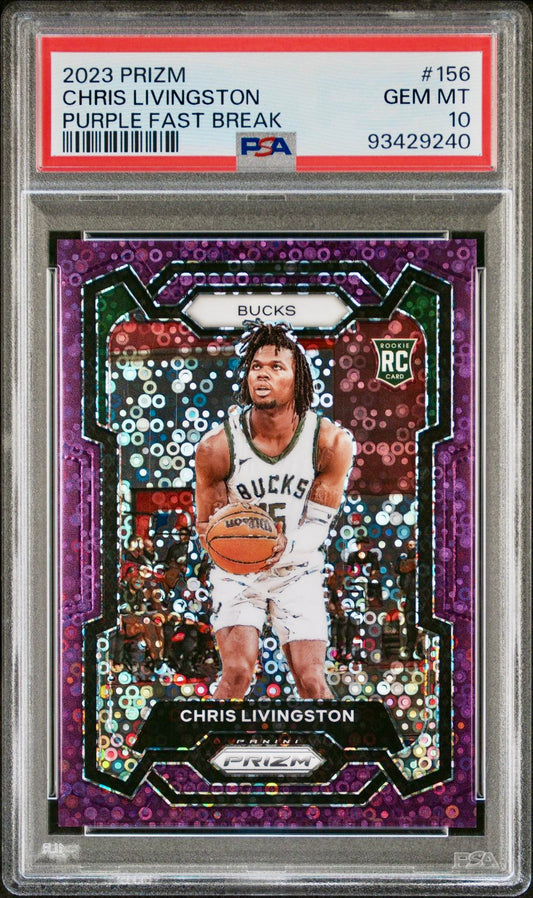2023 PRIZM CHRIS LIVINGSTON
PURPLE FAST BREAK PSA 10