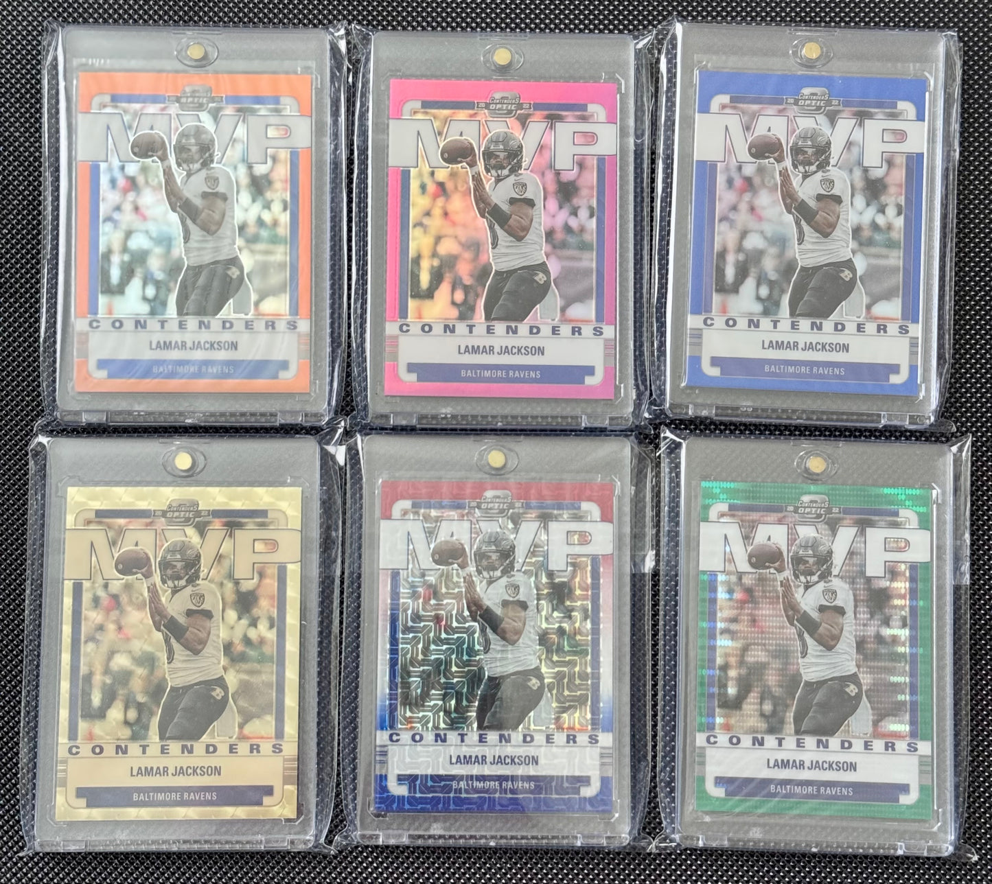 2022 Contenders Optic 11 Card Lamar Jackson MVP Set