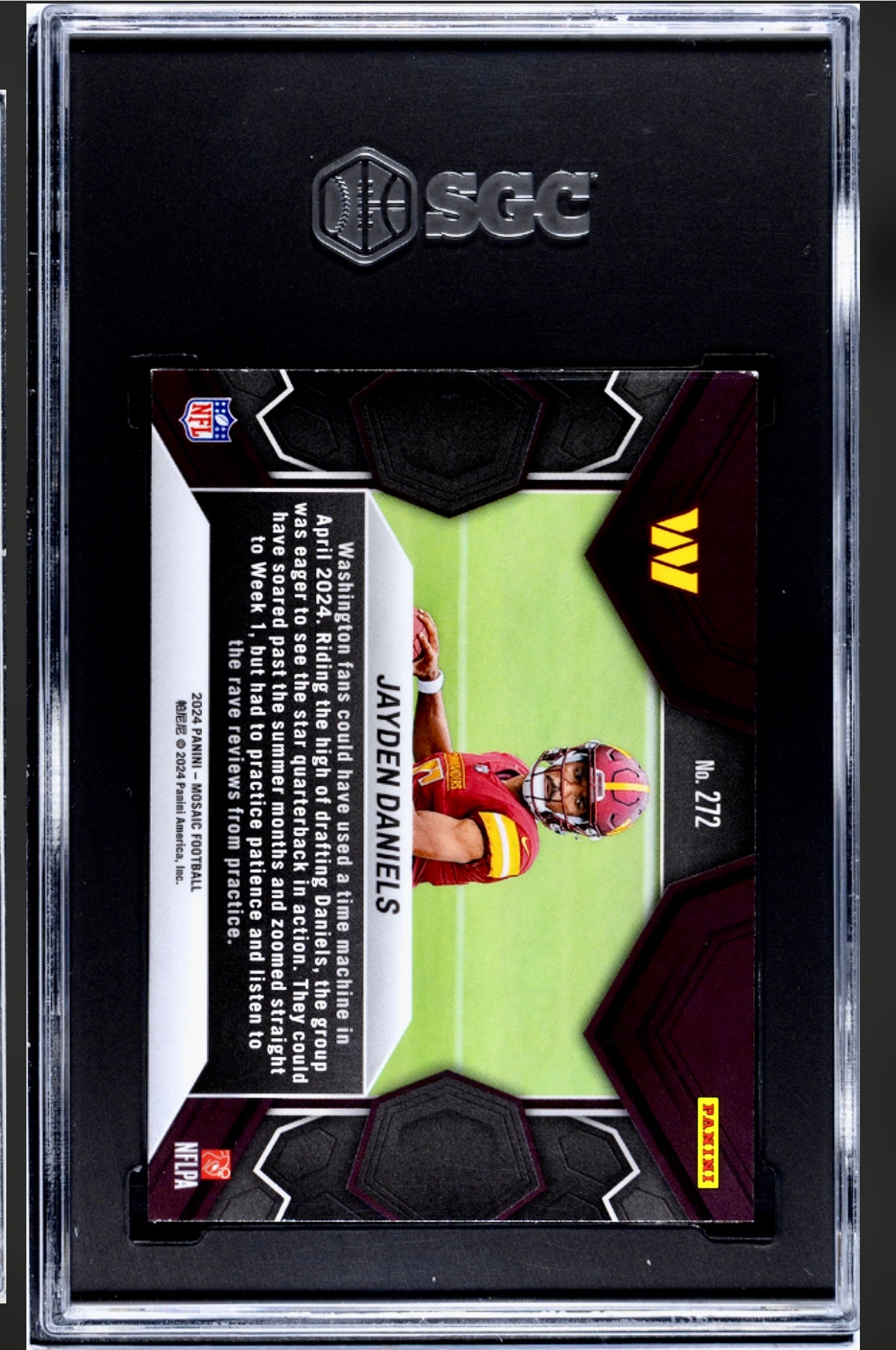 2024 PANINI MOSAIC #272 JAYDEN DANIELS SGC 9.5