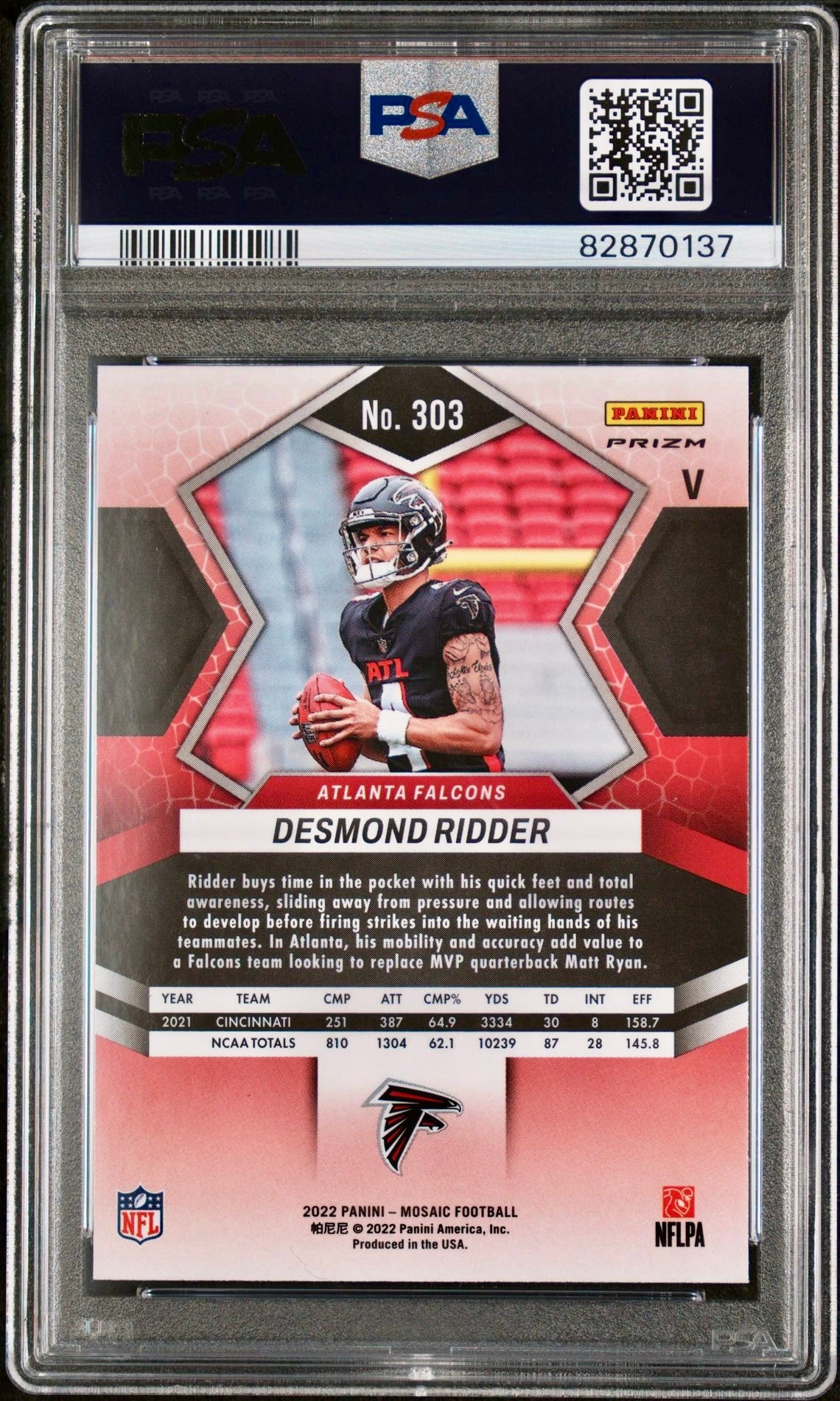 2022 MOSAIC DESMOND RIDDER VARIATION-SILVER PSA 10