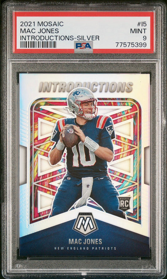 2021 MOSAIC MAC JONES INTRODUCTIONS-SILVER PSA 9