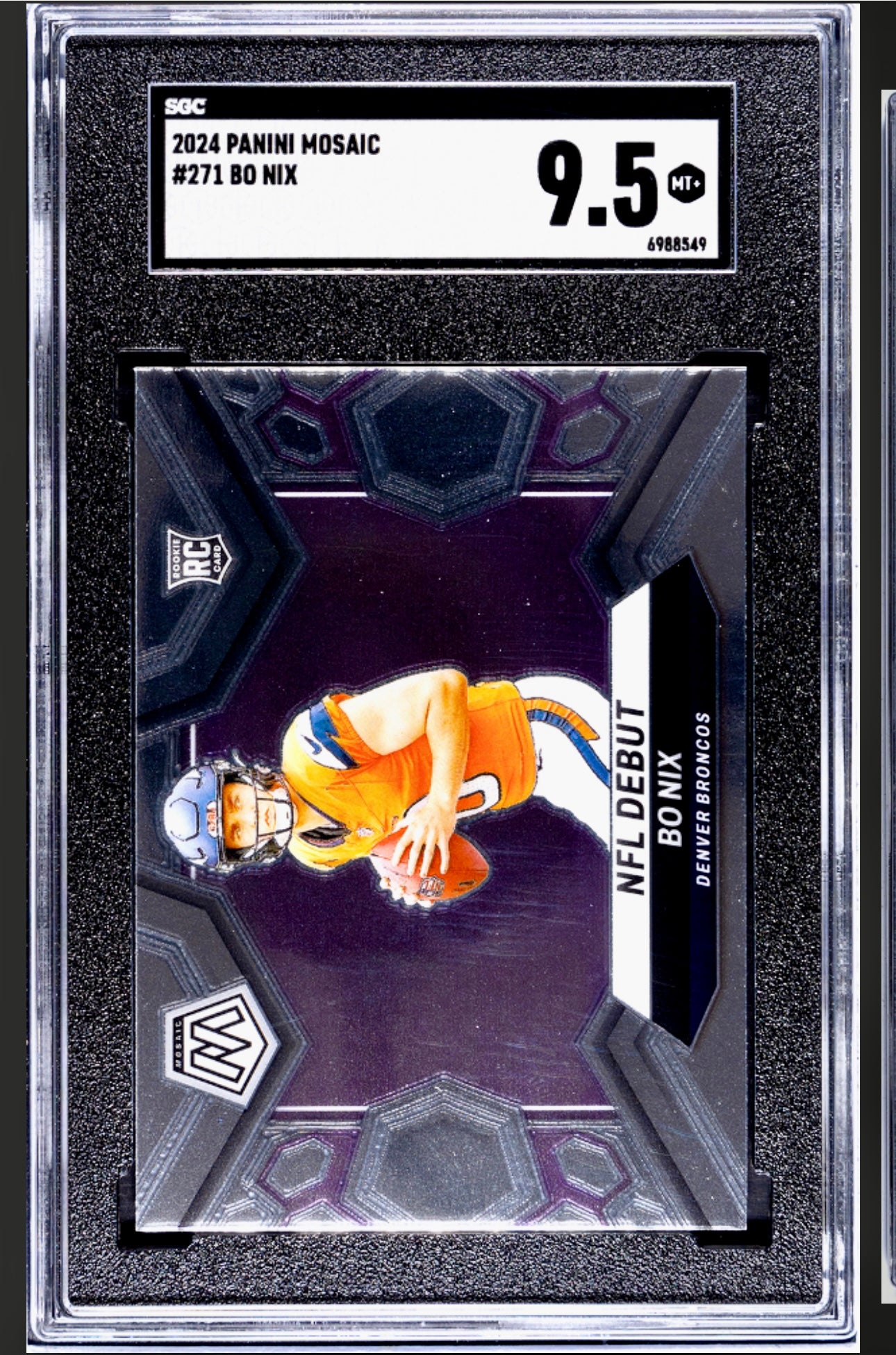 2024 PANINI MOSAIC #271 BO NIX SGC 9.5