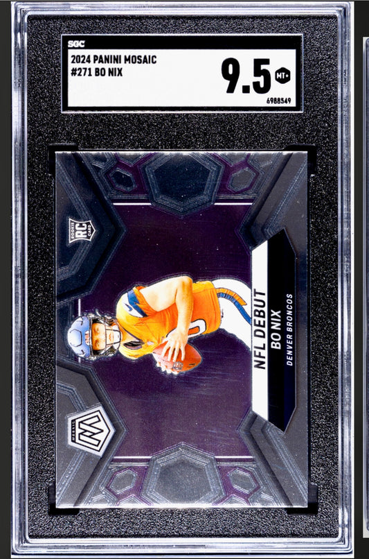 2024 PANINI MOSAIC #271 BO NIX SGC 9.5