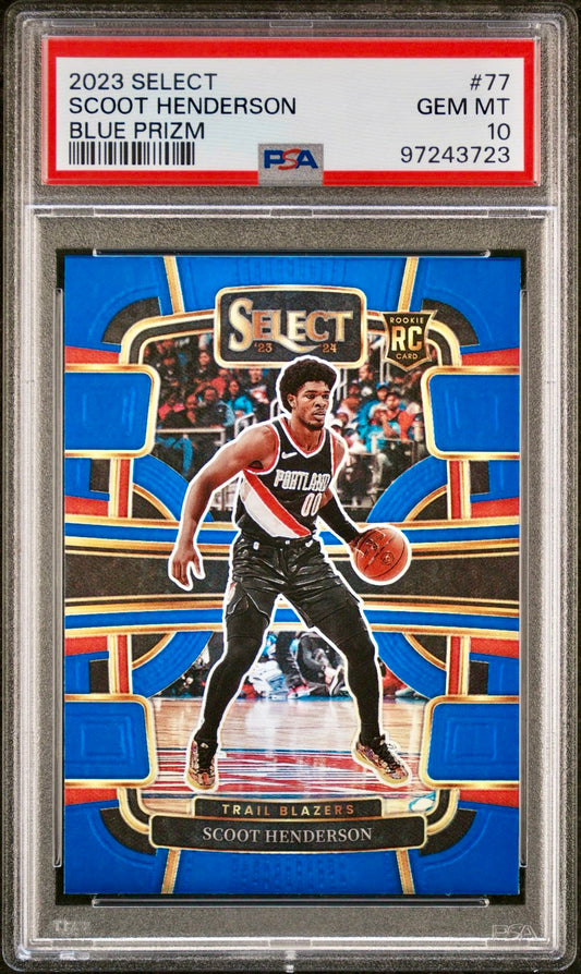 2023 SELECT SCOOT HENDERSON
BLUE PRIZM PSA 10