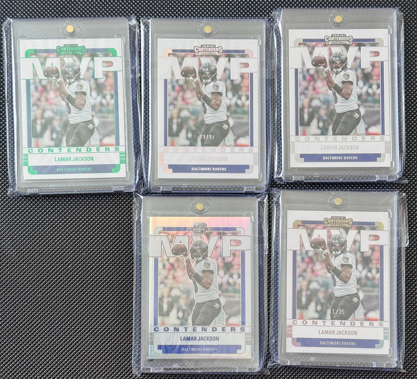 2022 Contenders Optic 11 Card Lamar Jackson MVP Set