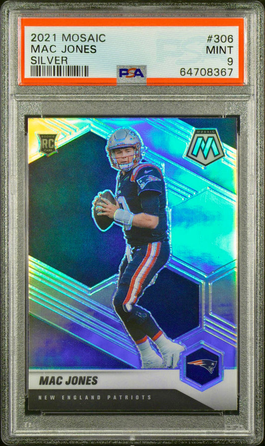 2021 MOSAIC MAC JONES SILVER PSA 9