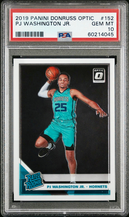 2019 PANINI DONRUSS OPTIC #152 PJ WASHINGTON JR. PSA 10