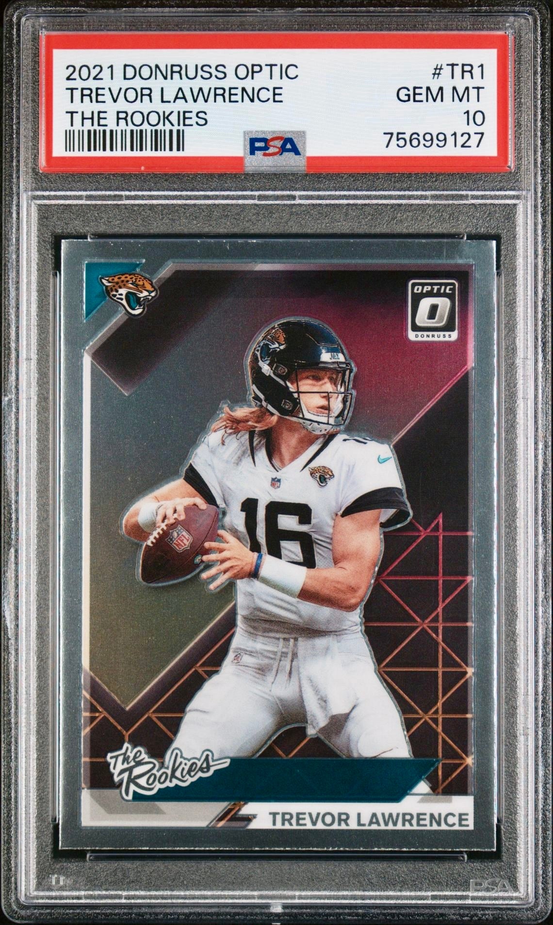 2021 DONRUSS OPTIC TREVOR LAWRENCE THE ROOKIES PSA 10