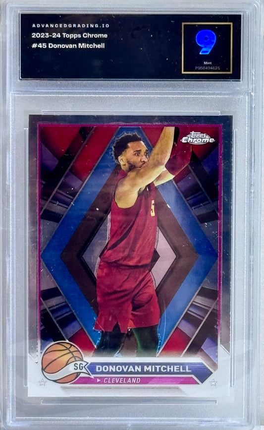 2025-24 Topps Chrome #45 Donovan Mitchell Mint 9