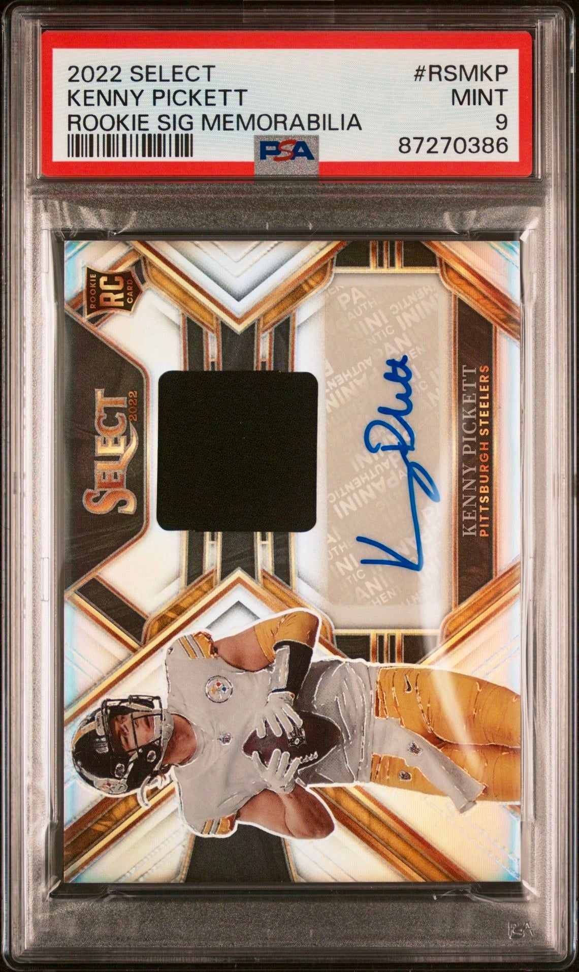 2022 SELECT KENNY PICKETT ROOKIE SIG MEMORABILIA PSA 9