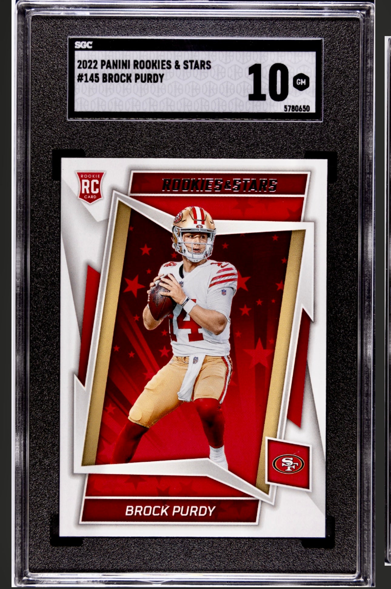 2022 PANINI ROOKIES & STARS #145 BROCK PURDY SGC 10