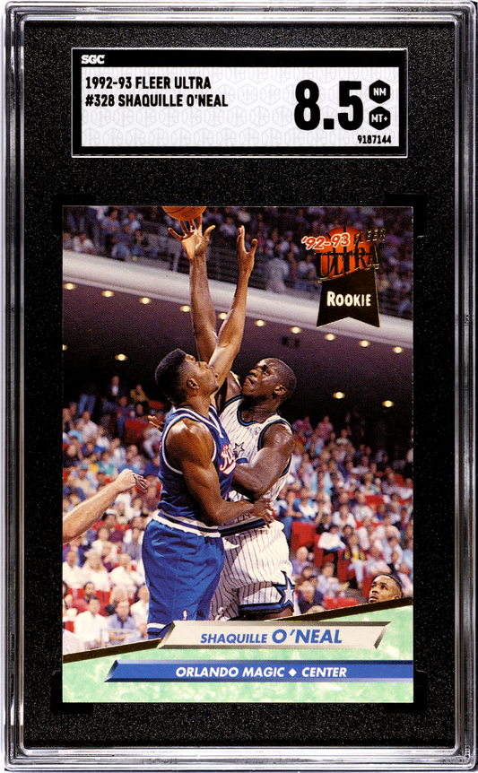 1992-93 FLEER ULTRA #328 SHAQUILLE O'NEAL SGC 8.5