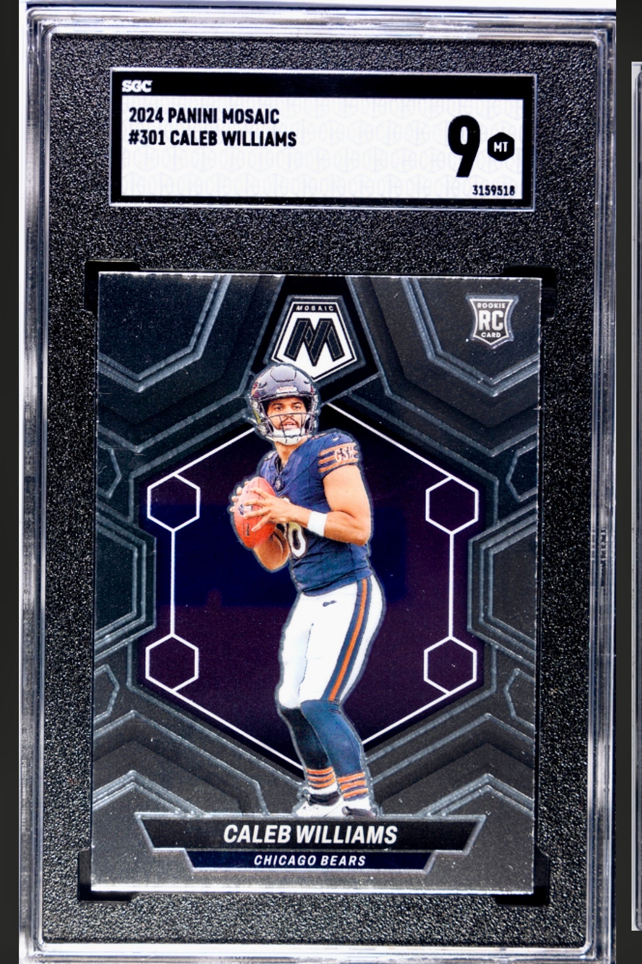 2024 PANINI MOSAIC #301 CALEB WILLIAMS SGC 9
