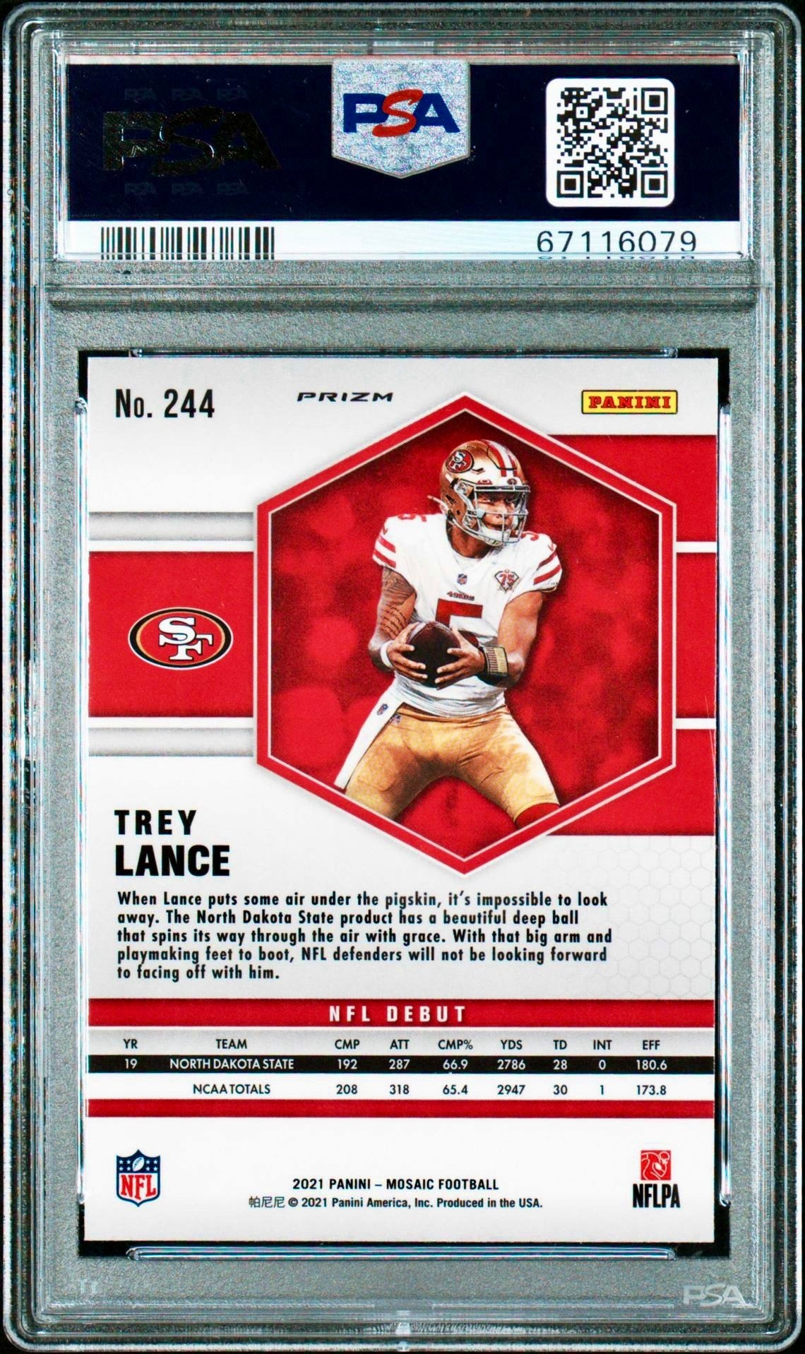 2021 MOSAIC TREY LANCE MOSAIC PSA 9