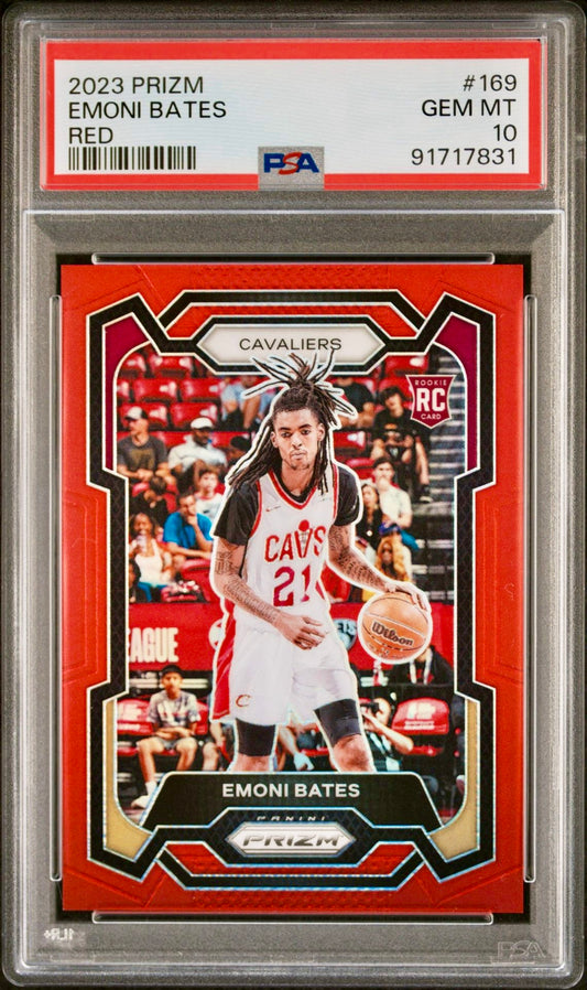 2023 PRIZM EMONI BATES RED PSA 10