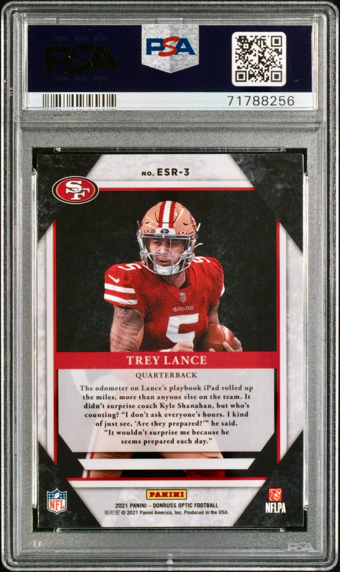 2021 DONRUSS OPTIC TREY LANCE ELITE SERIES ROOKIES PSA 9