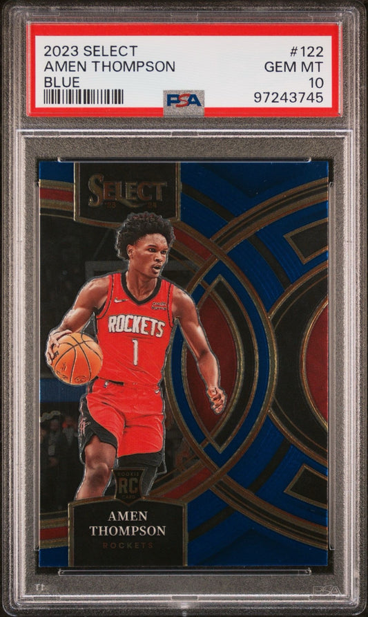 2023 SELECT AMEN THOMPSON BLUE PSA 10