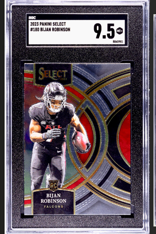 2023 PANINI SELECT #180 BIJAN ROBINSON SGC 9.5