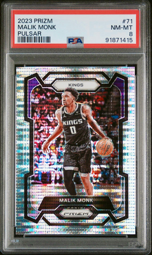 2023 PRIZM MALIK MONK PULSAR PSA 8