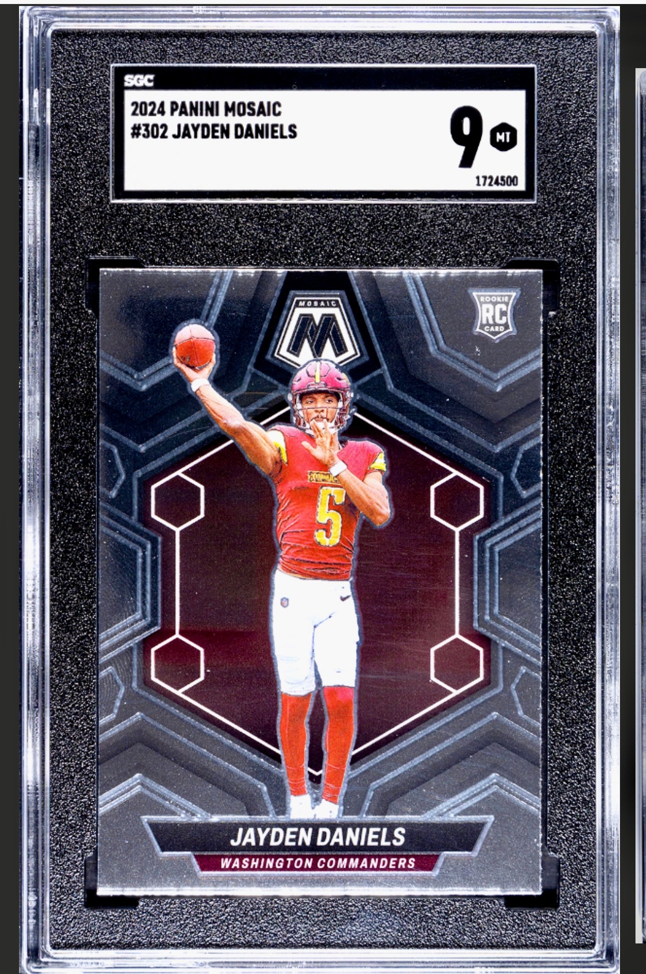 2024 PANINI MOSAIC #302 JAYDEN DANIELS SGC 9