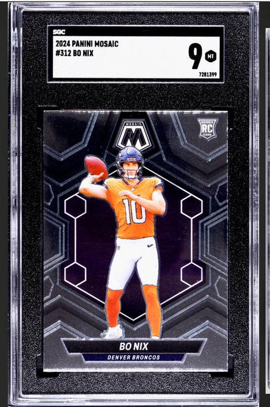 2024 PANINI MOSAIC #312 BO NIX SGC 9
