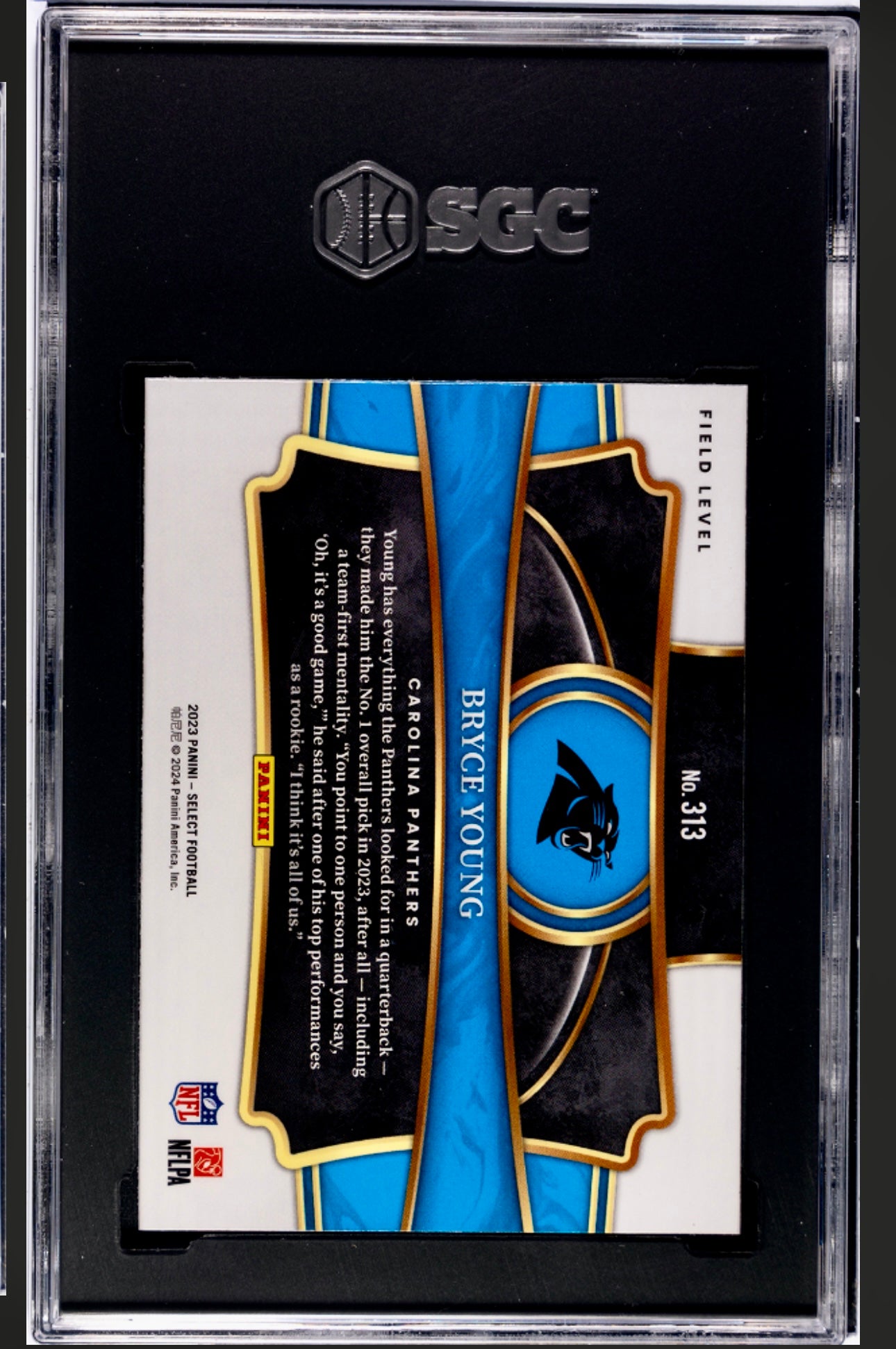 2023 PANINI SELECT #313 BRYCE YOUNG SGC 9
