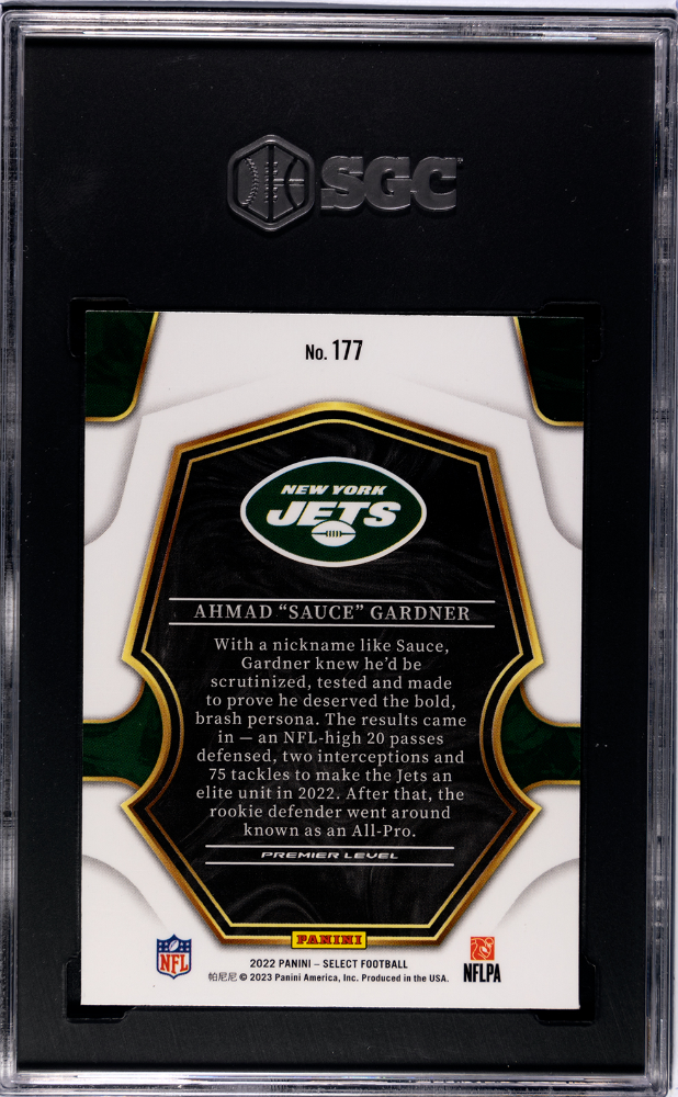 2022 PANINI SELECT #177 AHMAD GARDNER SGC 9.5