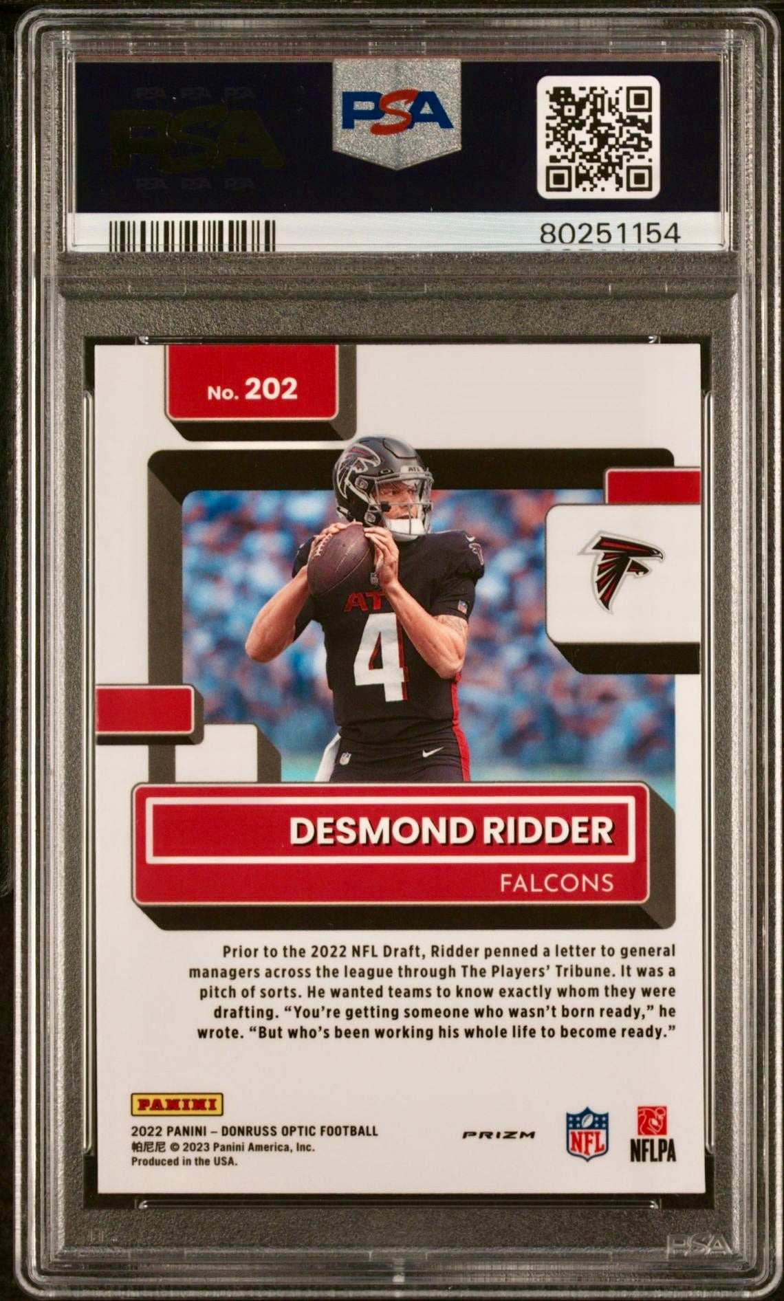 2022 DONRUSS OPTIC DESMOND RIDDER PINK PSA 10