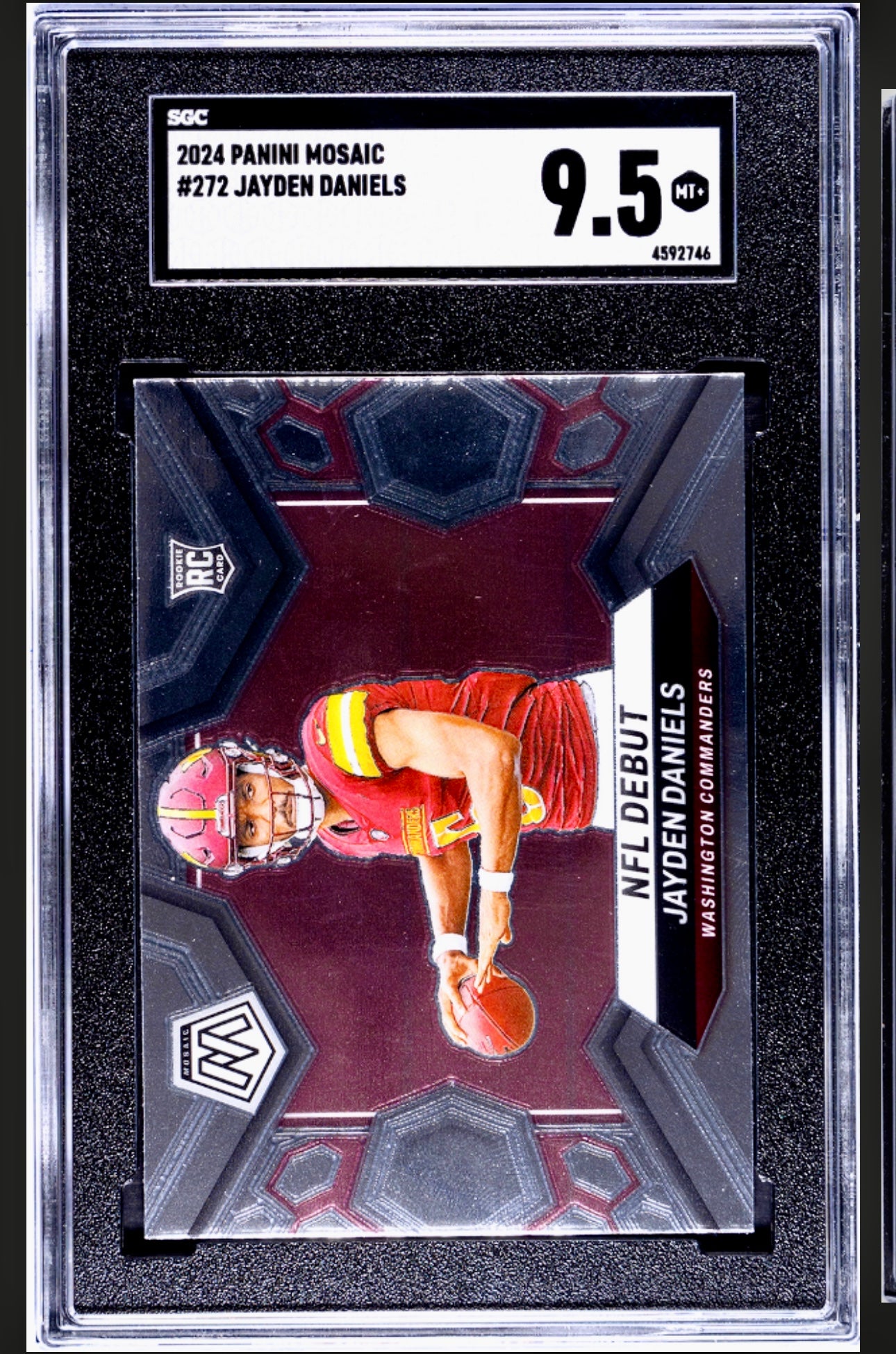 2024 PANINI MOSAIC #272 JAYDEN DANIELS SGC 9.5