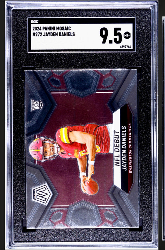 2024 PANINI MOSAIC #272 JAYDEN DANIELS SGC 9.5