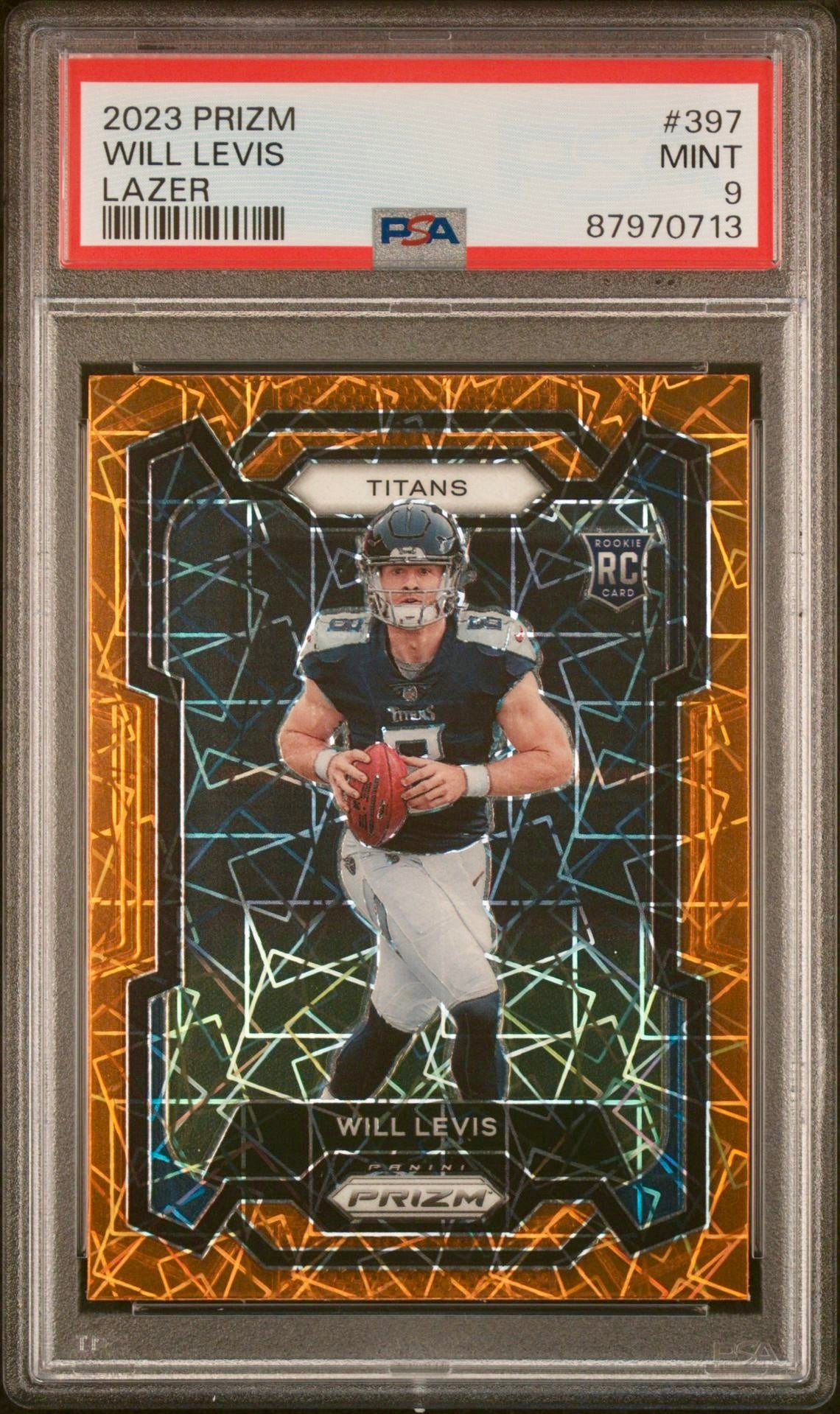 2023 PRIZM WILL LEVIS LAZER PSA 9