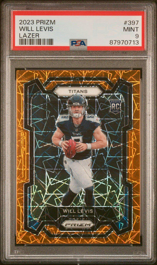 2023 PRIZM WILL LEVIS LAZER PSA 9