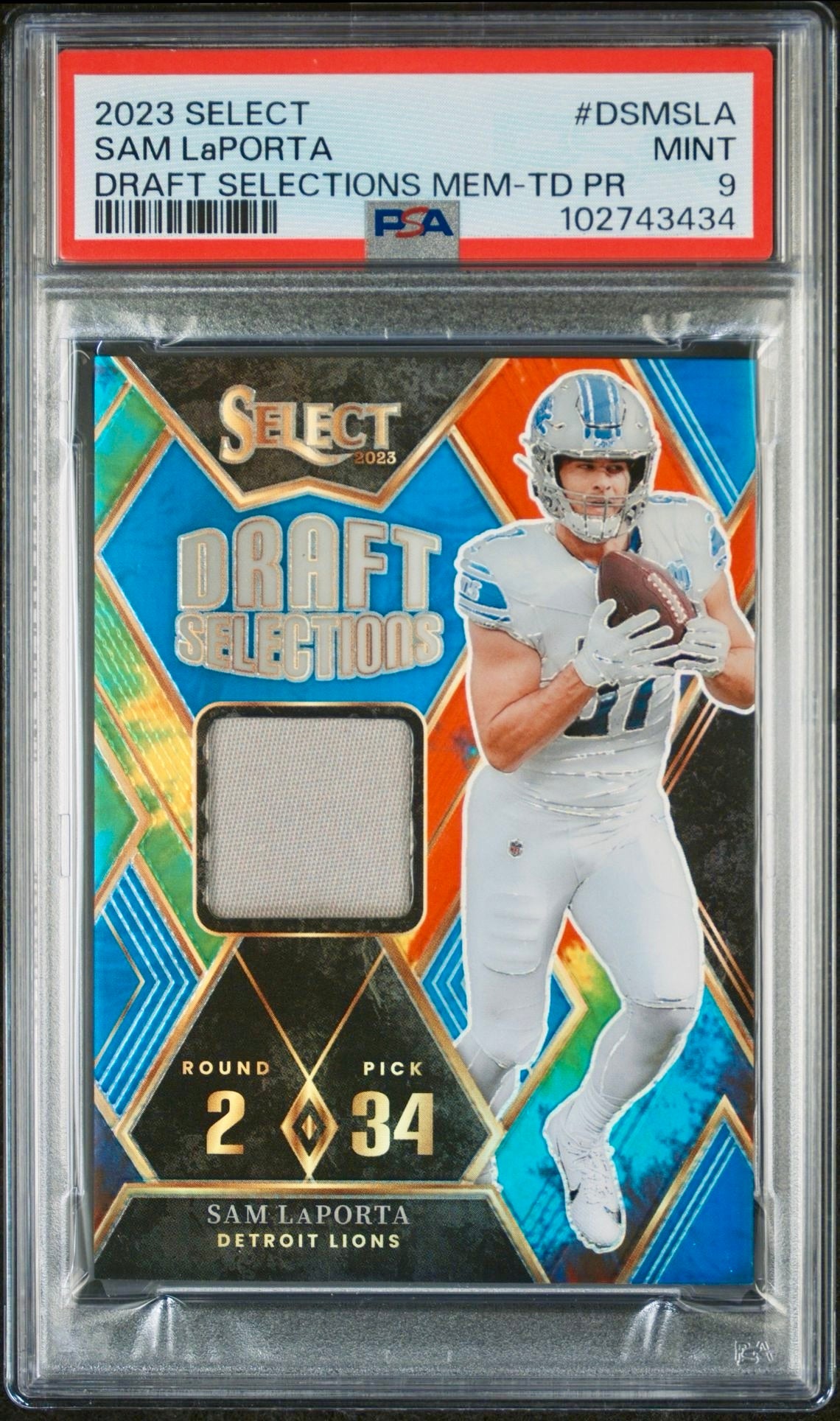 2023 SELECT SAM LaPORTA DRAFT SELECTIONS MEM-TD PR #DSMSLA PSA 9