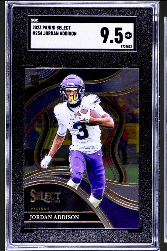 2023 PANINI SELECT #254 JORDAN ADDISON SGC 9.5