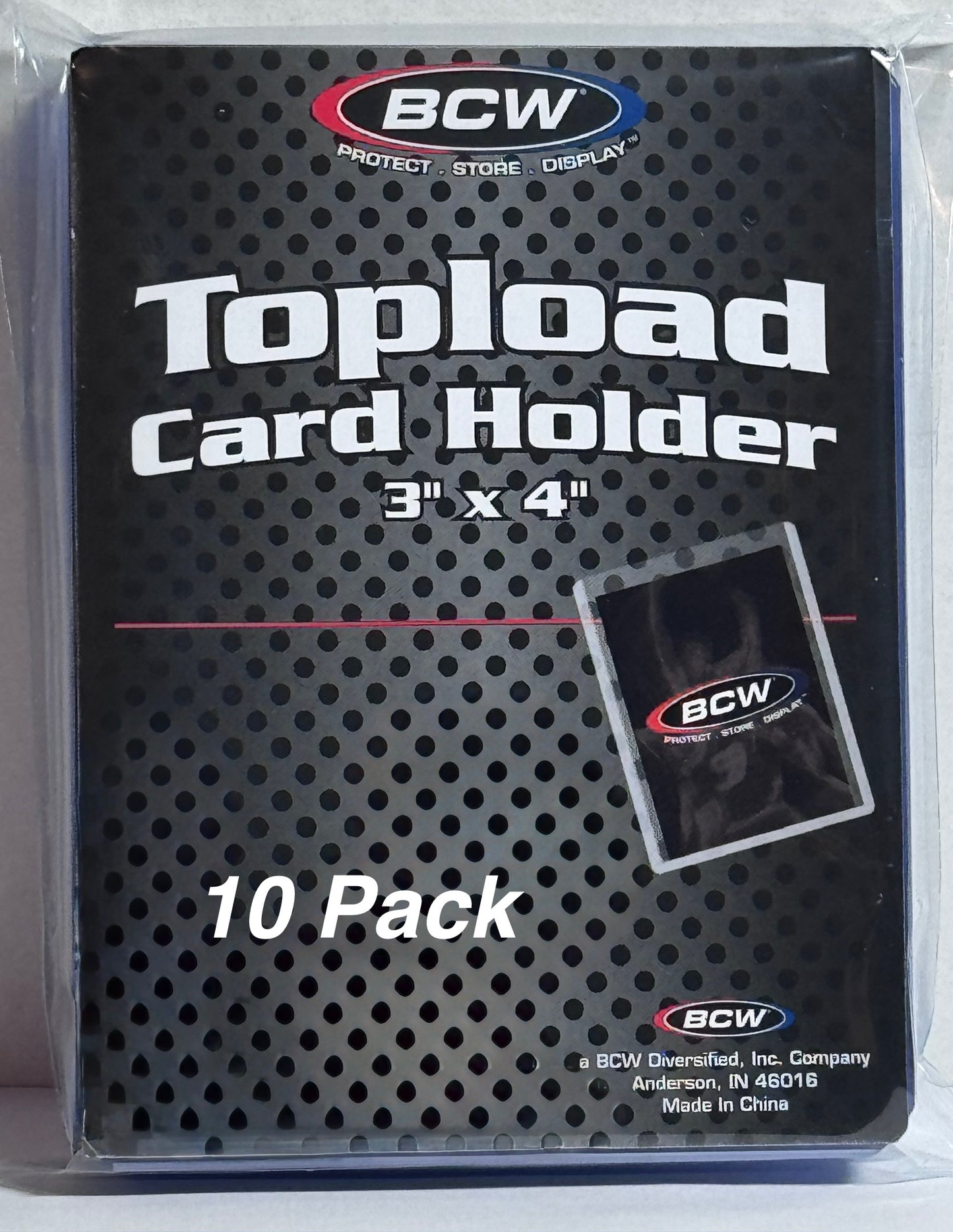 10 BCW Top Loaders 3” x 4”