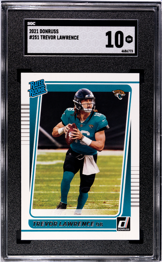 2021 DONRUSS #251 TREVOR LAWRENCE SGC 10