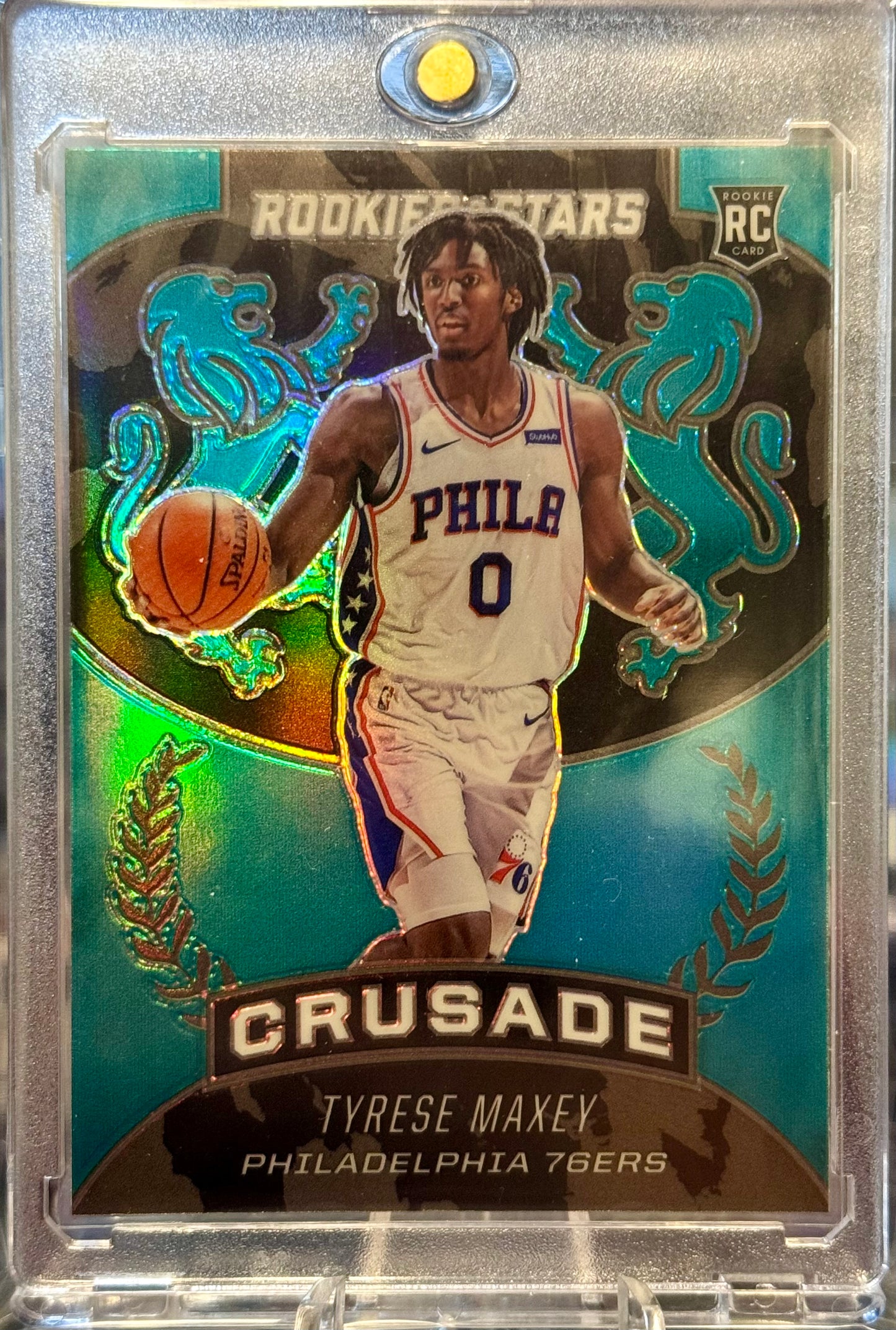 2020-21 PANINI - CHRONICLES ROOKIES & STARS CRUSADE TYRESE MAXEY TEAL #526