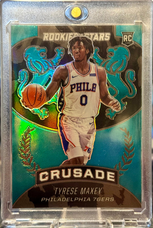 2020-21 PANINI - CHRONICLES ROOKIES & STARS CRUSADE TYRESE MAXEY TEAL #526