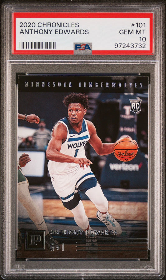 2020 CHRONICLES ANTHONY EDWARDS PSA 10