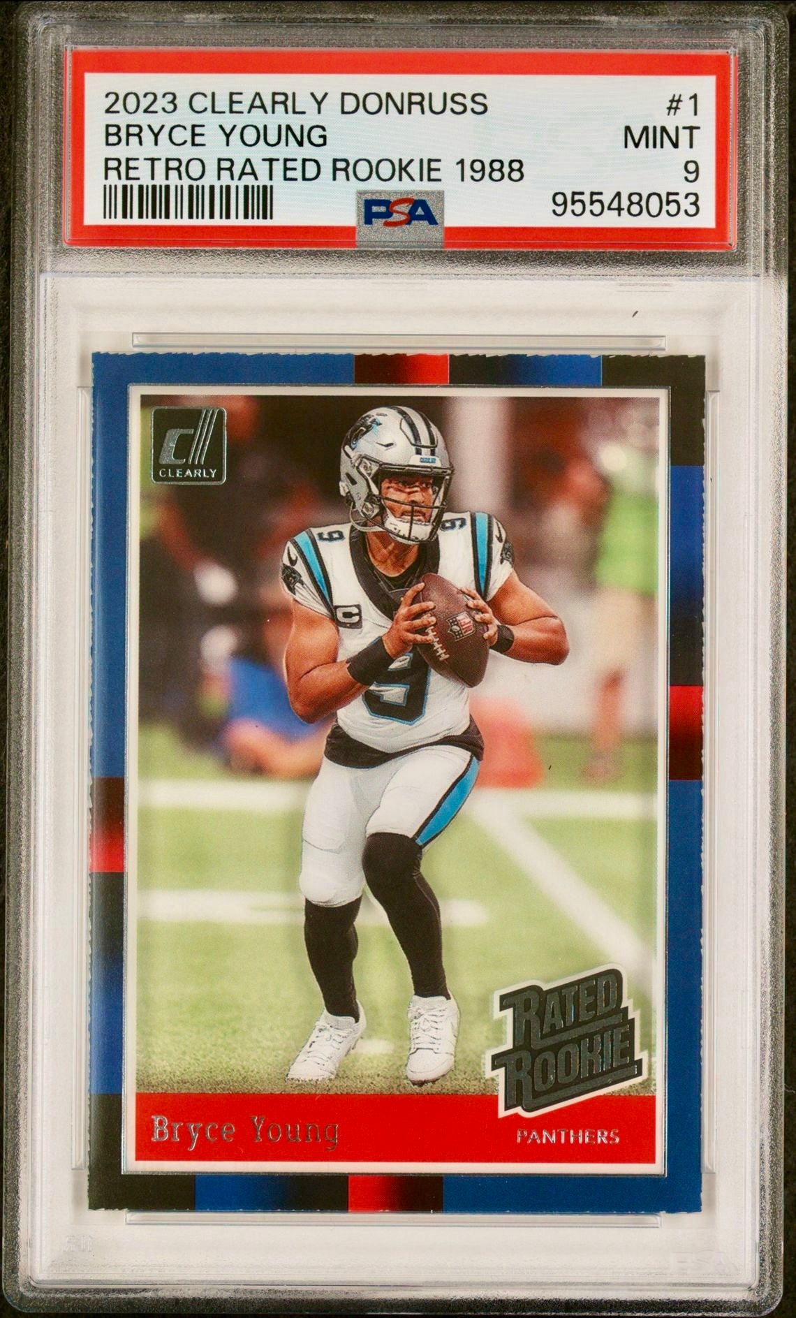 2023 CLEARLY DONRUSS BRYCE YOUNG RETRO RATED ROOKIE 1988 PSA 9