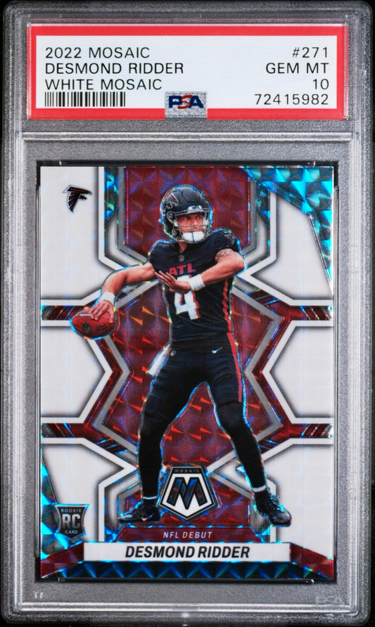 2022 MOSAIC DESMOND RIDDER WHITE MOSAIC PSA 10