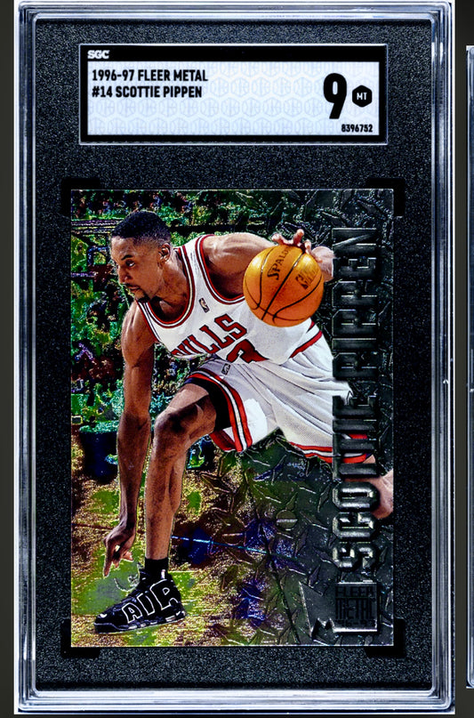 1996-97 FLEER METAL #14 SCOTTIE PIPPEN SGC 9