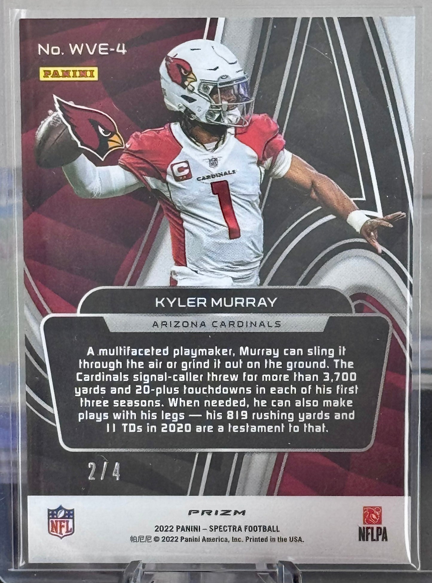 2022 Spectra Wavelength Kyler Murray Neon Marble 2/4 WVE-4